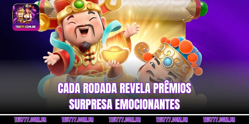 Cada rodada revela prêmios surpresa emocionantes