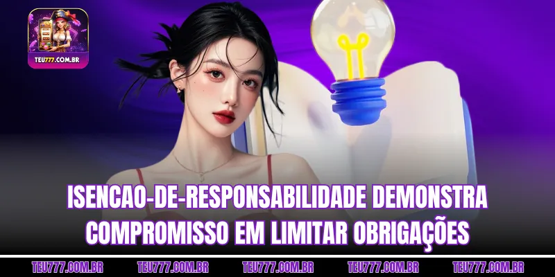 Isencao-de-responsabilidade demonstra compromisso em limitar obrigações